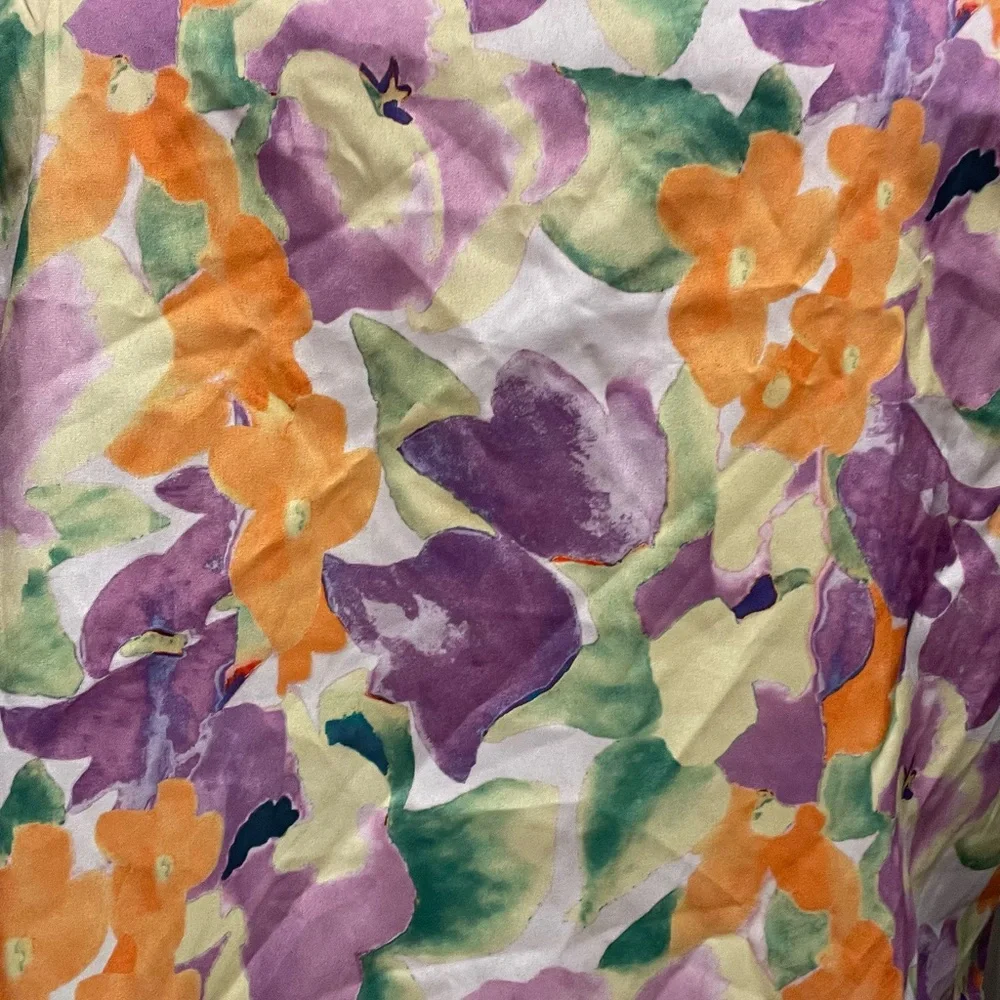SHEIN Multicolor Floral Ruffle Blouse - Picture 3 of 5